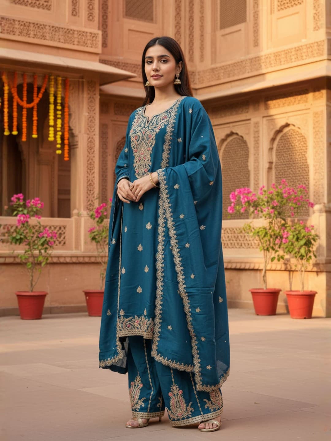 JALSA Teal Royal Heritage Suit Set image 1